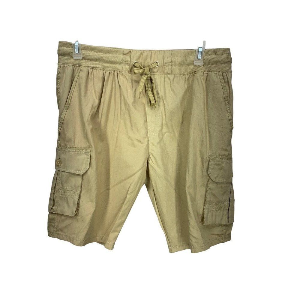 Open Trails Men’s Khaki‎ Cargo Shorts Size XL